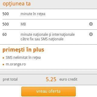 Pre Pay - Optiunea 12 Euro, Incarcare Direct cu minute Orange